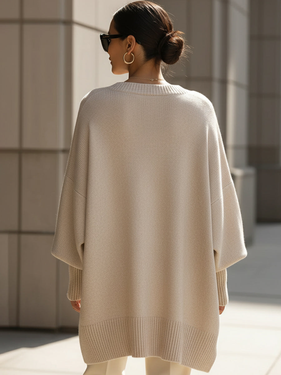 Melody | Oversize Sweter Elegancja Bez Wysiłku