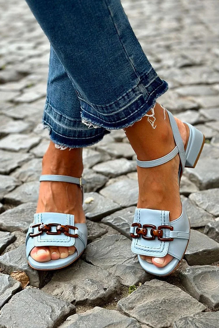 Azzurra | Eleganckie Sandały Nadmorskie