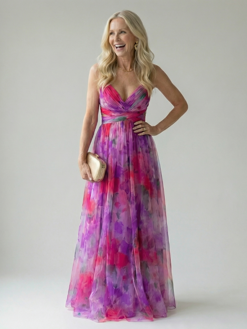 Isel | Miękka sukienka maxi typu wrap