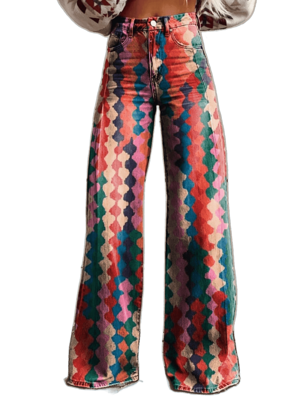 Amélie - Eleganckie Spodnie Boho