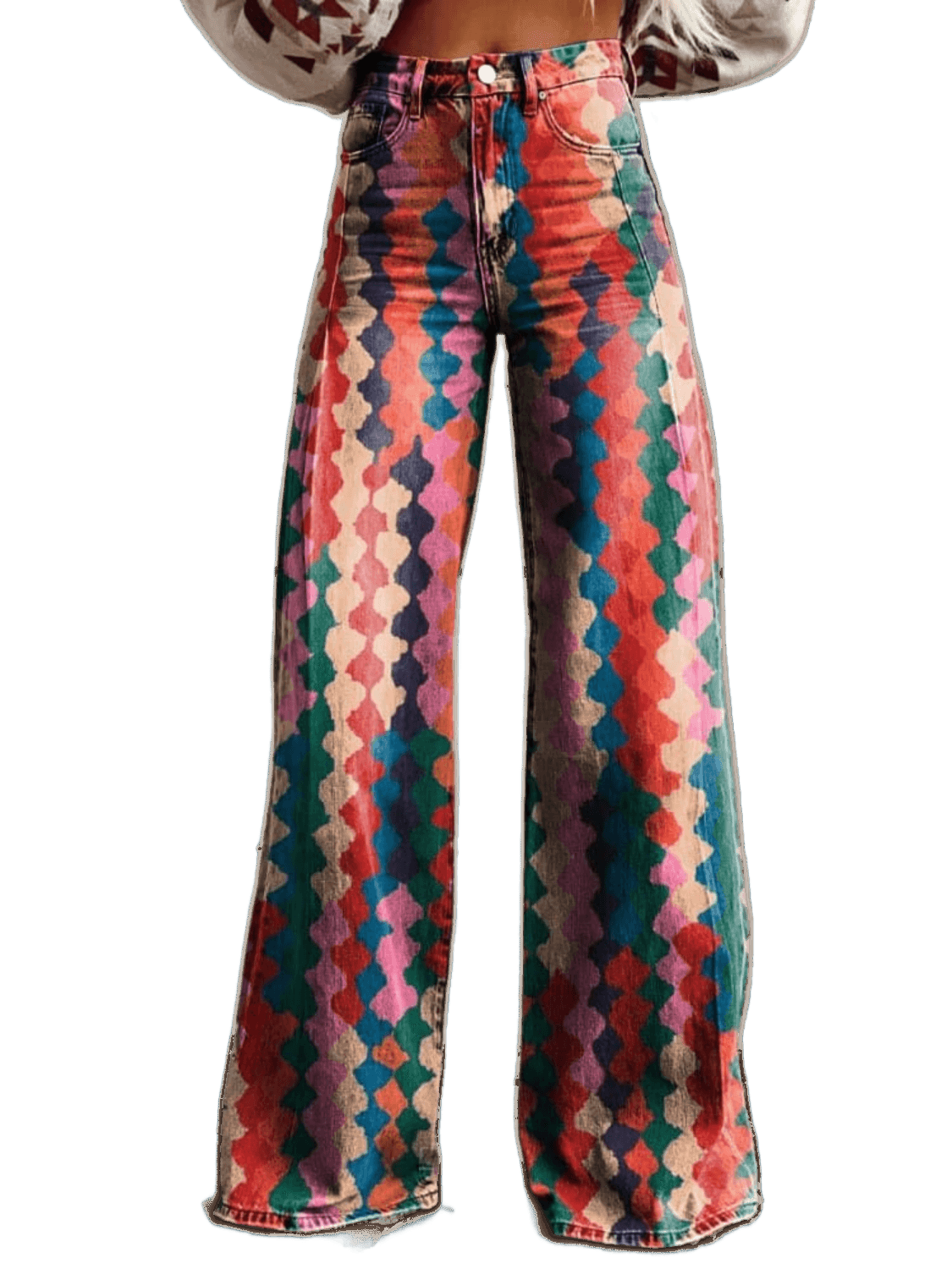 Amélie - Eleganckie Spodnie Boho