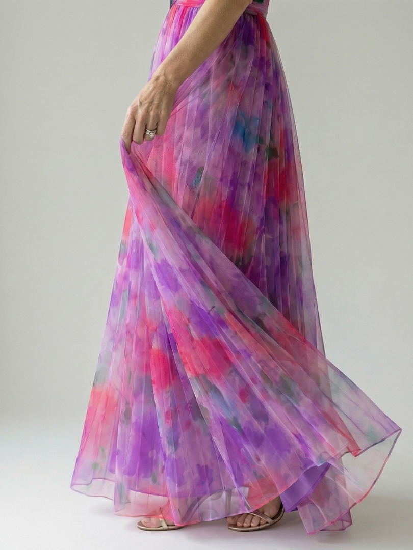 Isel | Miękka sukienka maxi typu wrap
