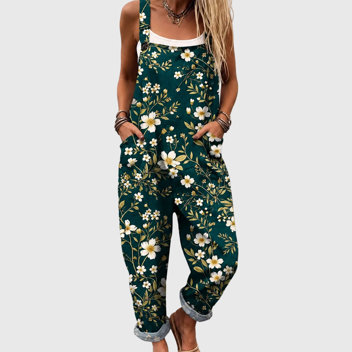 Tuta Fiore Verde Smeraldo