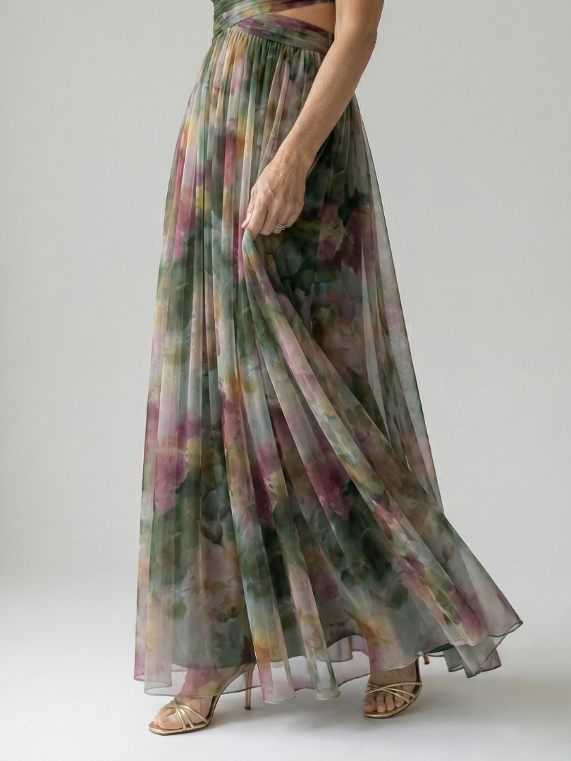 Isel | Miękka sukienka maxi typu wrap