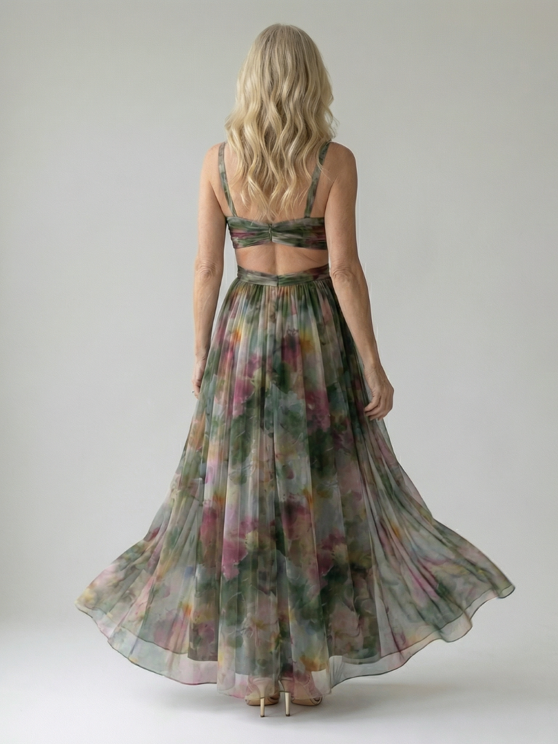 Isel | Miękka sukienka maxi typu wrap