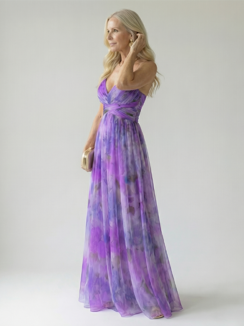 Isel | Miękka sukienka maxi typu wrap