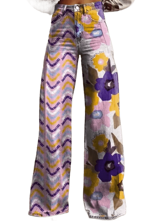 Isadora - Spodnie Boho w Kwiaty