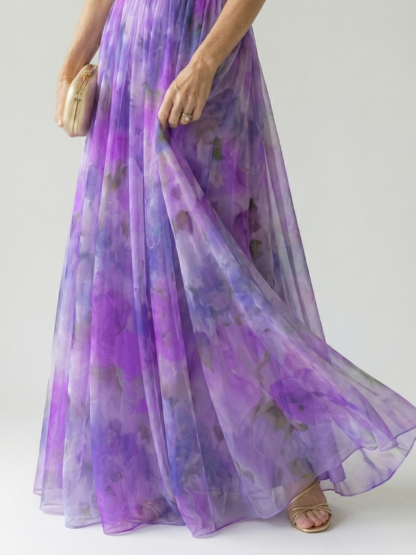 Isel | Miękka sukienka maxi typu wrap