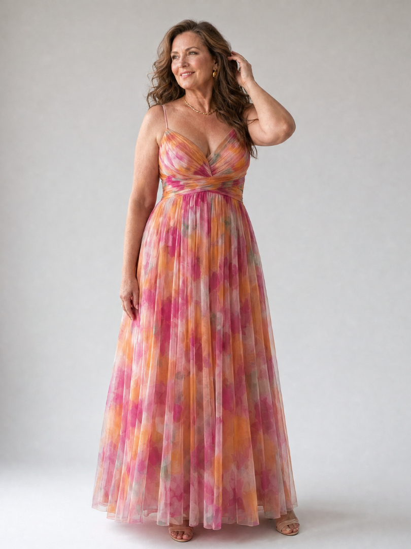 Isel | Miękka sukienka maxi typu wrap
