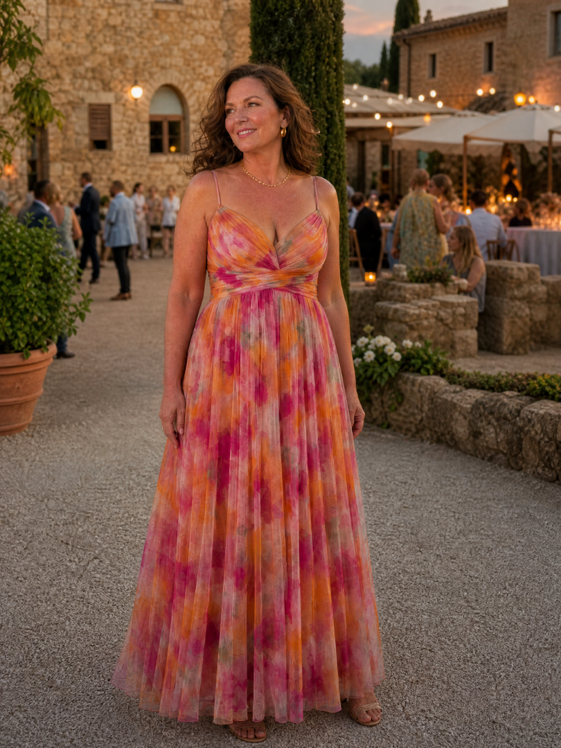 Isel | Miękka sukienka maxi typu wrap