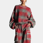 Carmen | Zestaw Bluza i Spodnie Color Block
