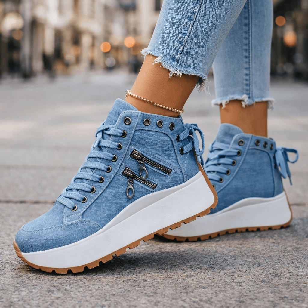 Nora™ – Miejskie Sneakersy na Platformie