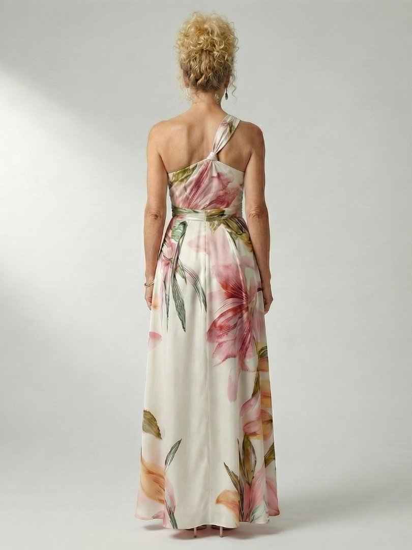 Amiel | Sukienka maxi w jasne, kwiatowe wzory