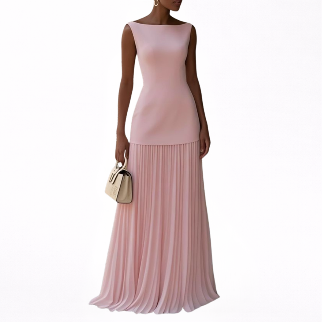 Celeste | Sukienka Maxi Plisowana