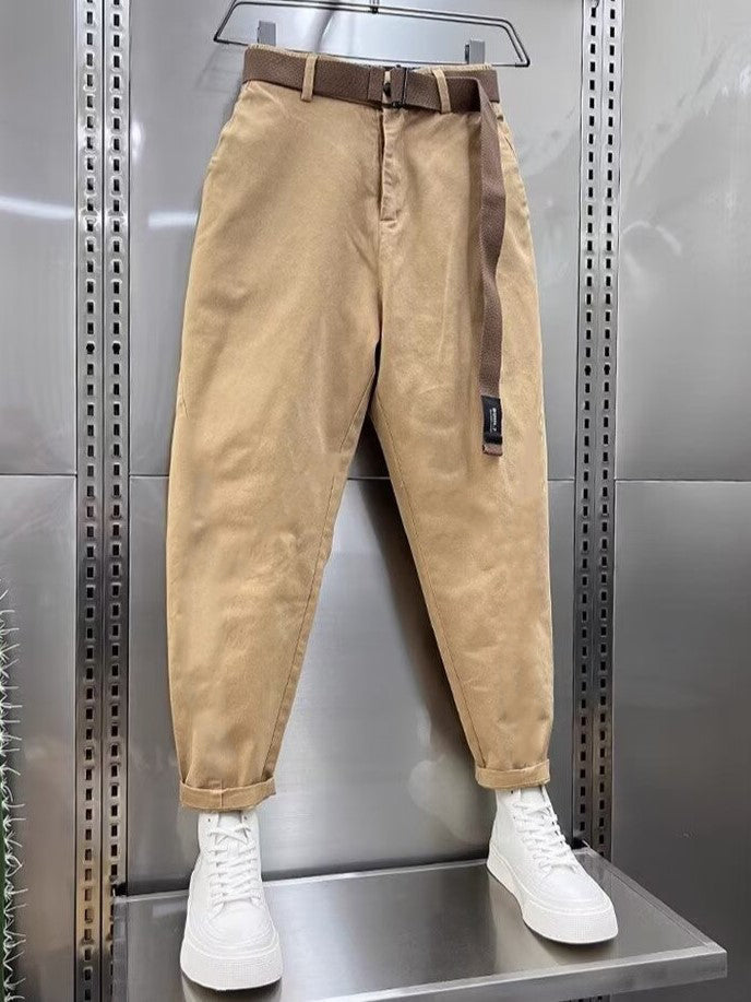 Laurent™ | Spodnie Capri z Pasem