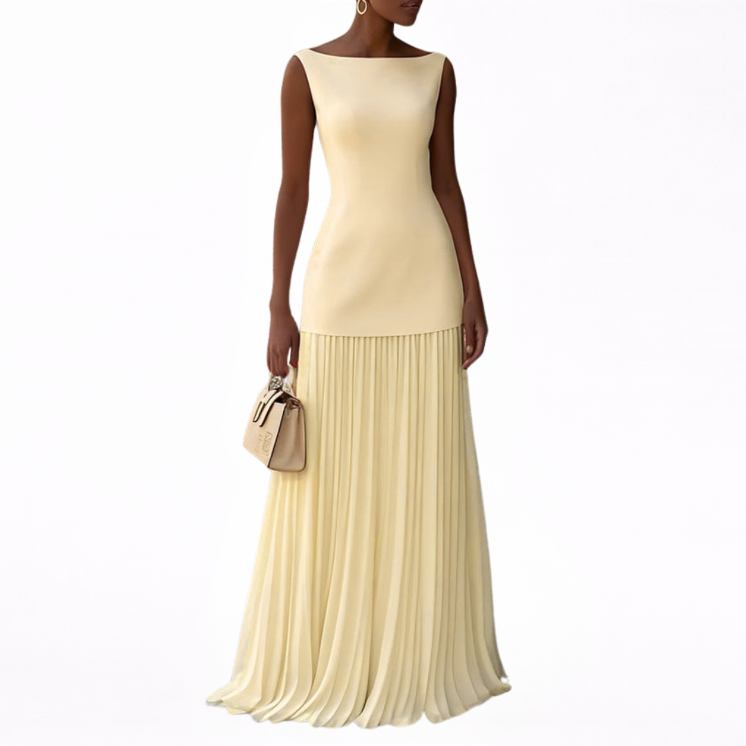 Celeste | Sukienka Maxi Plisowana