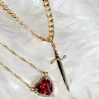 Kolier Fantaisie Złocony 14K