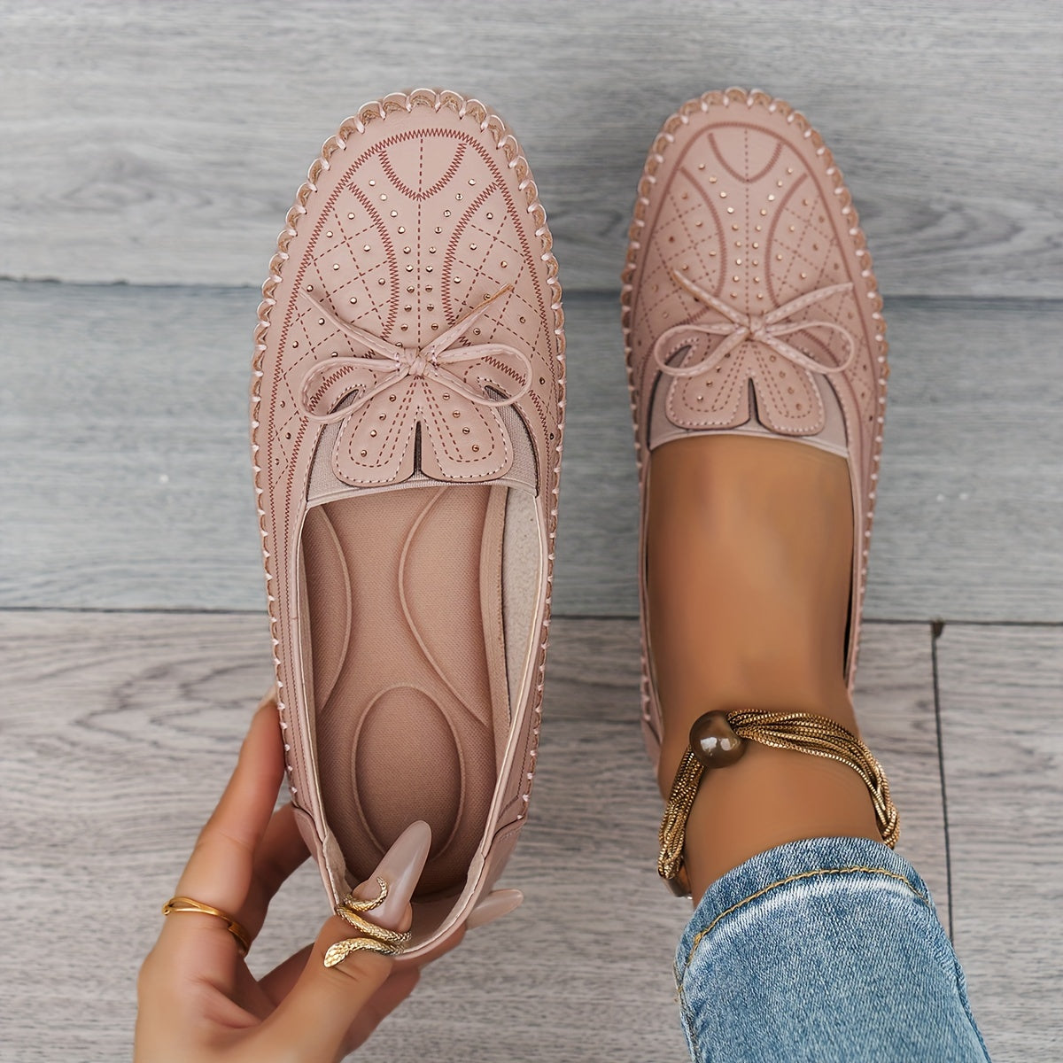 🔥Ostatni dzień - 50% zniżki🔥 Wygodne płaskie buty damskie, lekkie, antypoślizgowe, oddychające