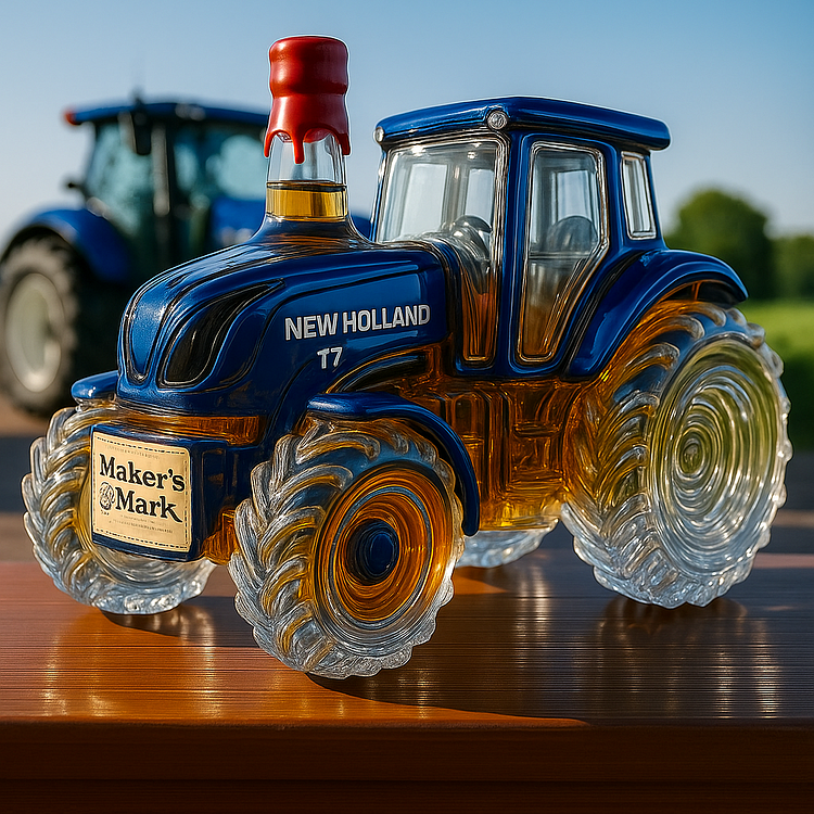 Nowa Hollandia T7™ butelka whisky | Klasyczny kształt ciągnika