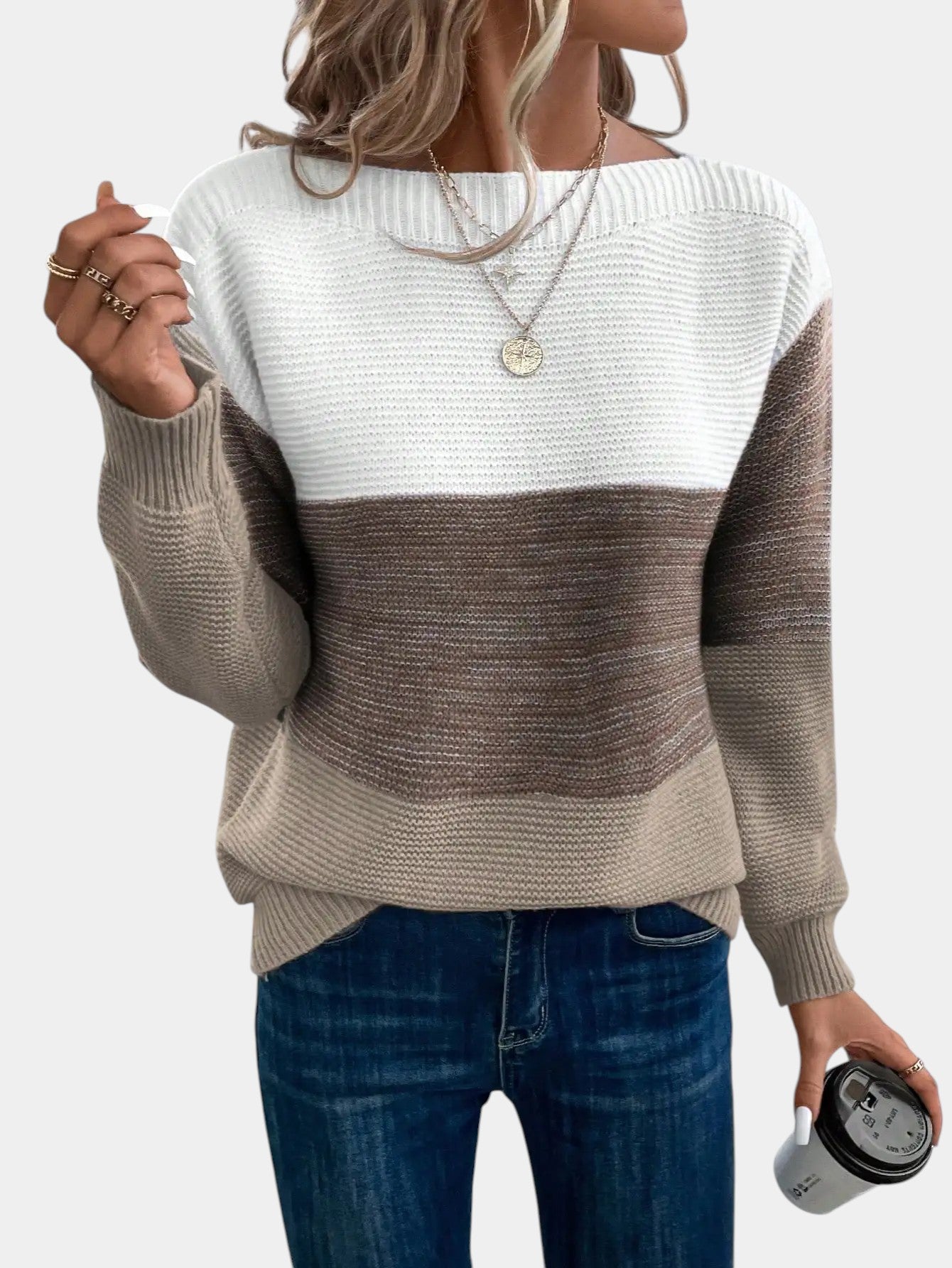Serena | Miękki Gradientowy Sweter z Wygodnym Krojem