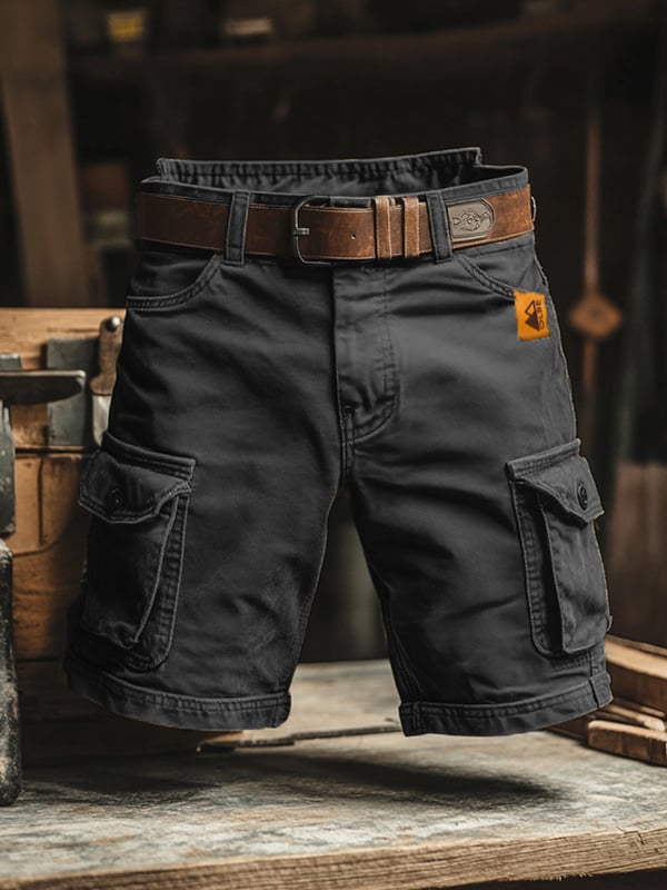 Cazel | Krótkie spodenki cargo retro z wieloma kieszeniami
