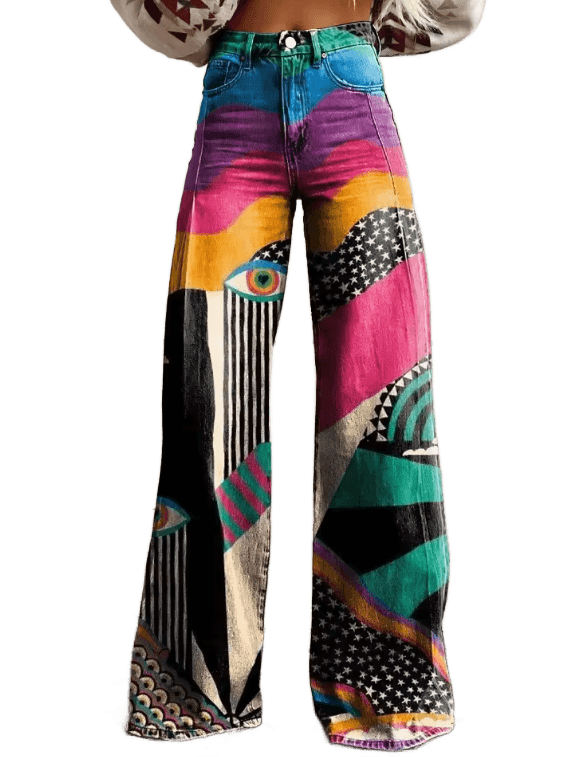 Talia - Spodnie Dzwony Boho Chic