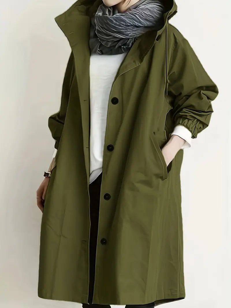 Lilia™ | Płaszcz Trench z Kapturem