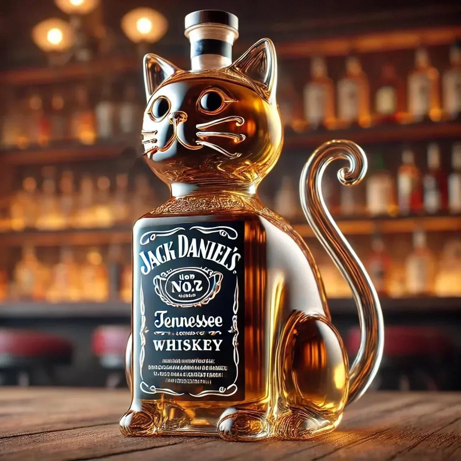 Butelka whisky - Edycja z kotem
