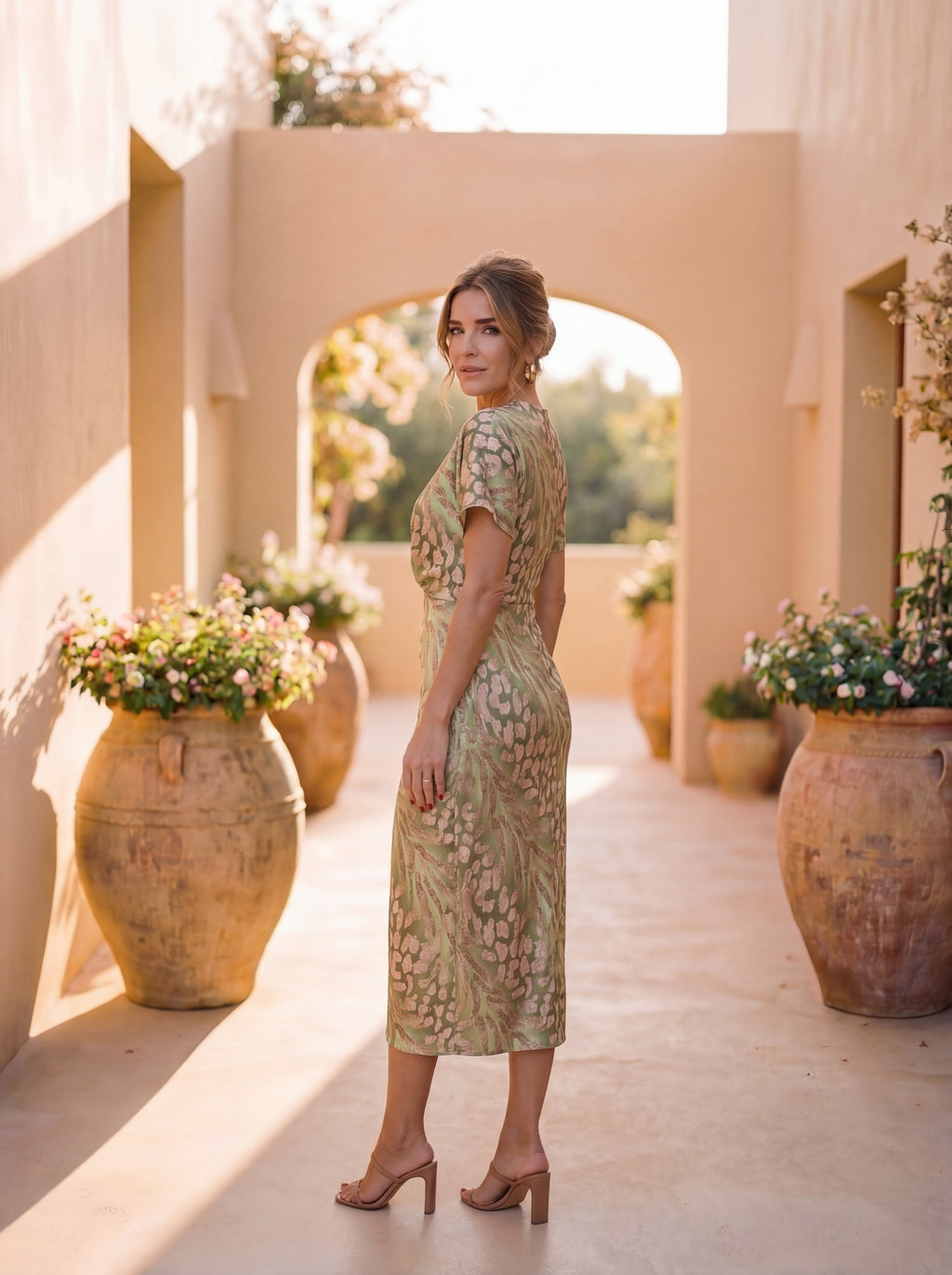 Antonella | Elegancka sukienka z lekkiego i płynnego materiału