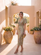 Antonella | Elegancka sukienka z lekkiego i płynnego materiału