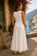 Della | Elegancka Sukienka Maxi Haftowana