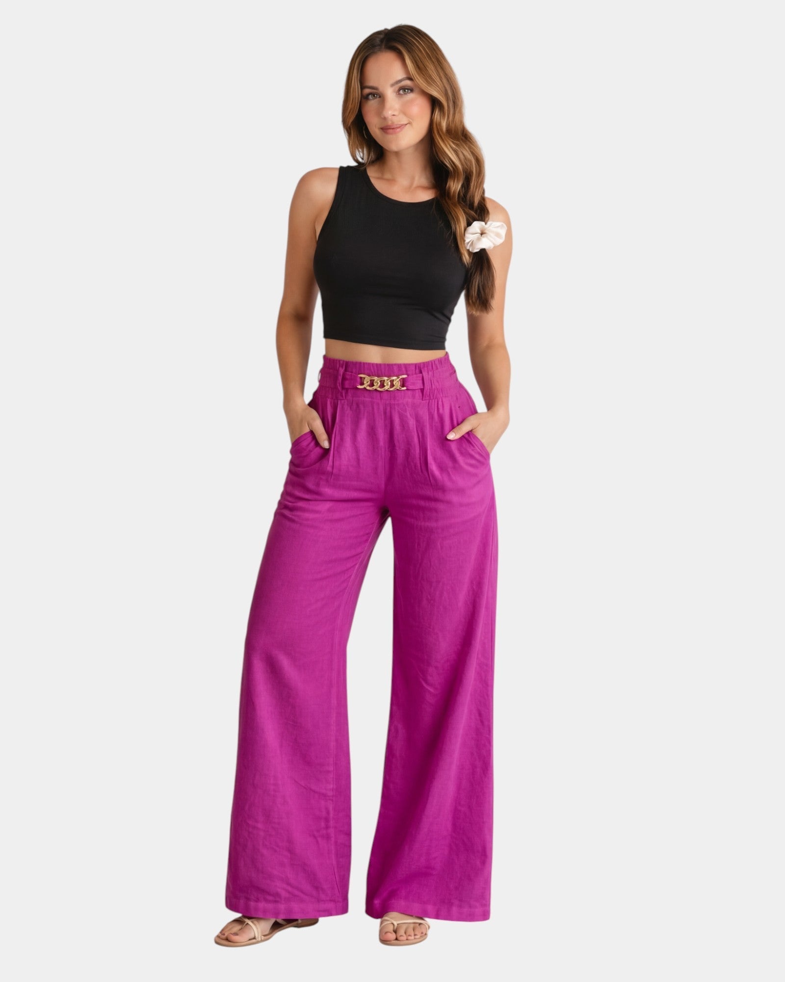 Audrey | Eleganckie szerokie spodnie