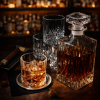 Szklanki do whisky - Zestaw butelek i szklanek