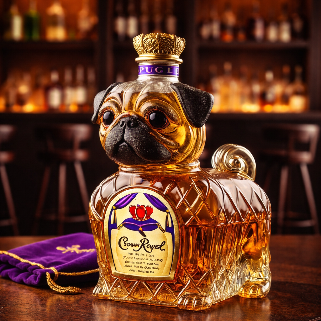 Butelka whisky - Edycja Bulldog Francuski