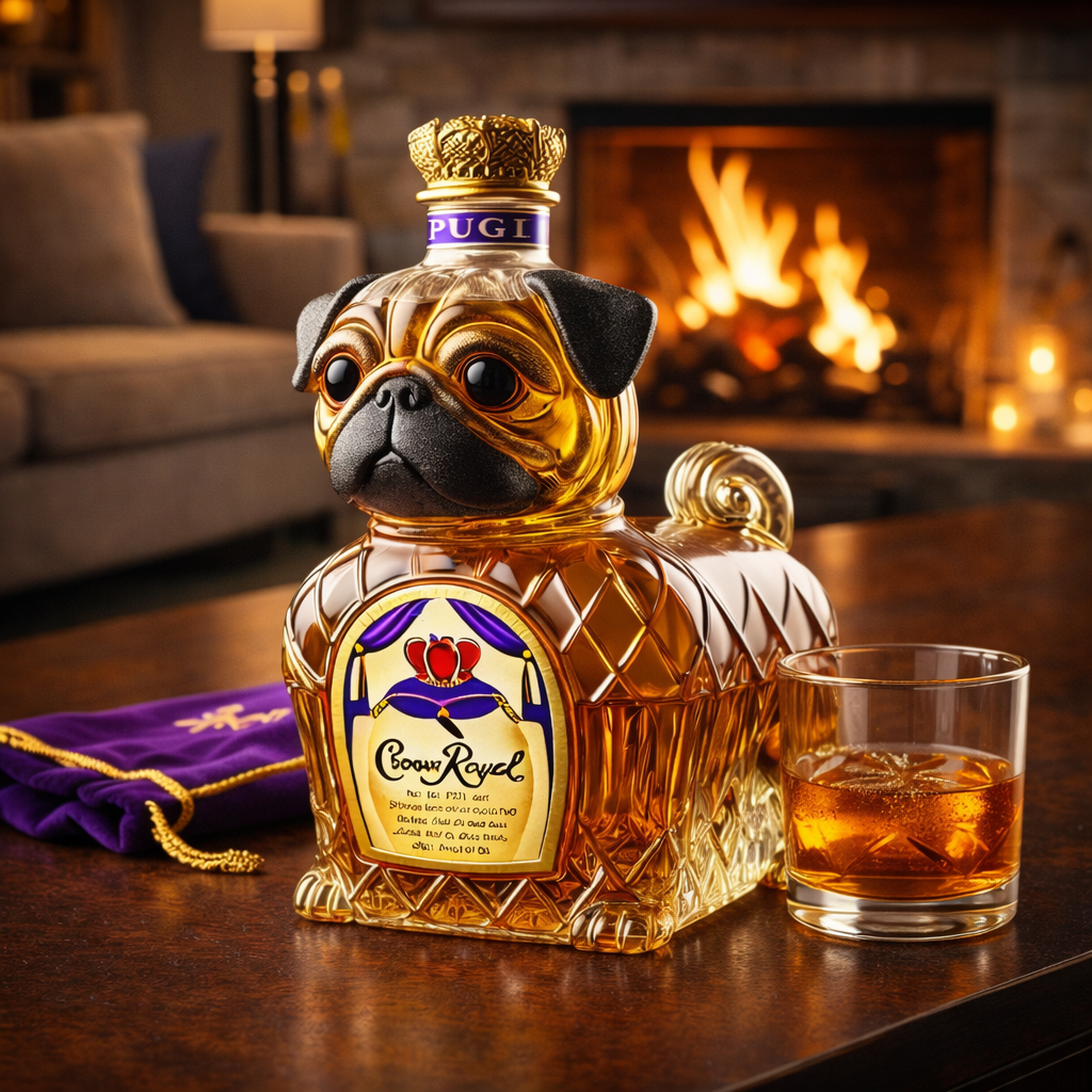 Butelka whisky - Edycja Bulldog Francuski