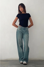 Domitia™ | Jeansy Niskie