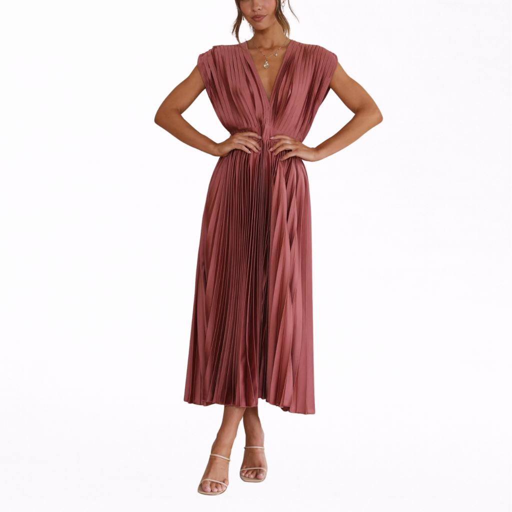 Isla | Elegancka plisowana sukienka