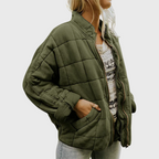 Josiane | Elegancka pikowana kurtka w oversize'owym stylu