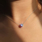 Elegancki Naszyjnik Solitaire z Kryształem