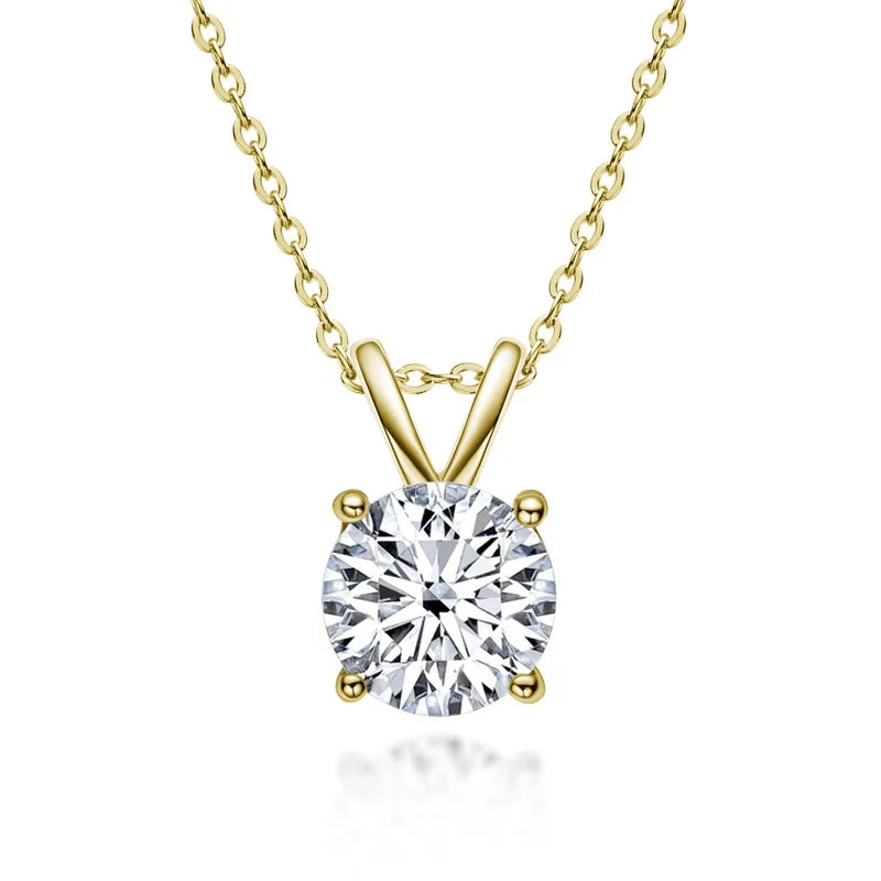 Ekskluzywna srebrna kolia z diamentami moissanite