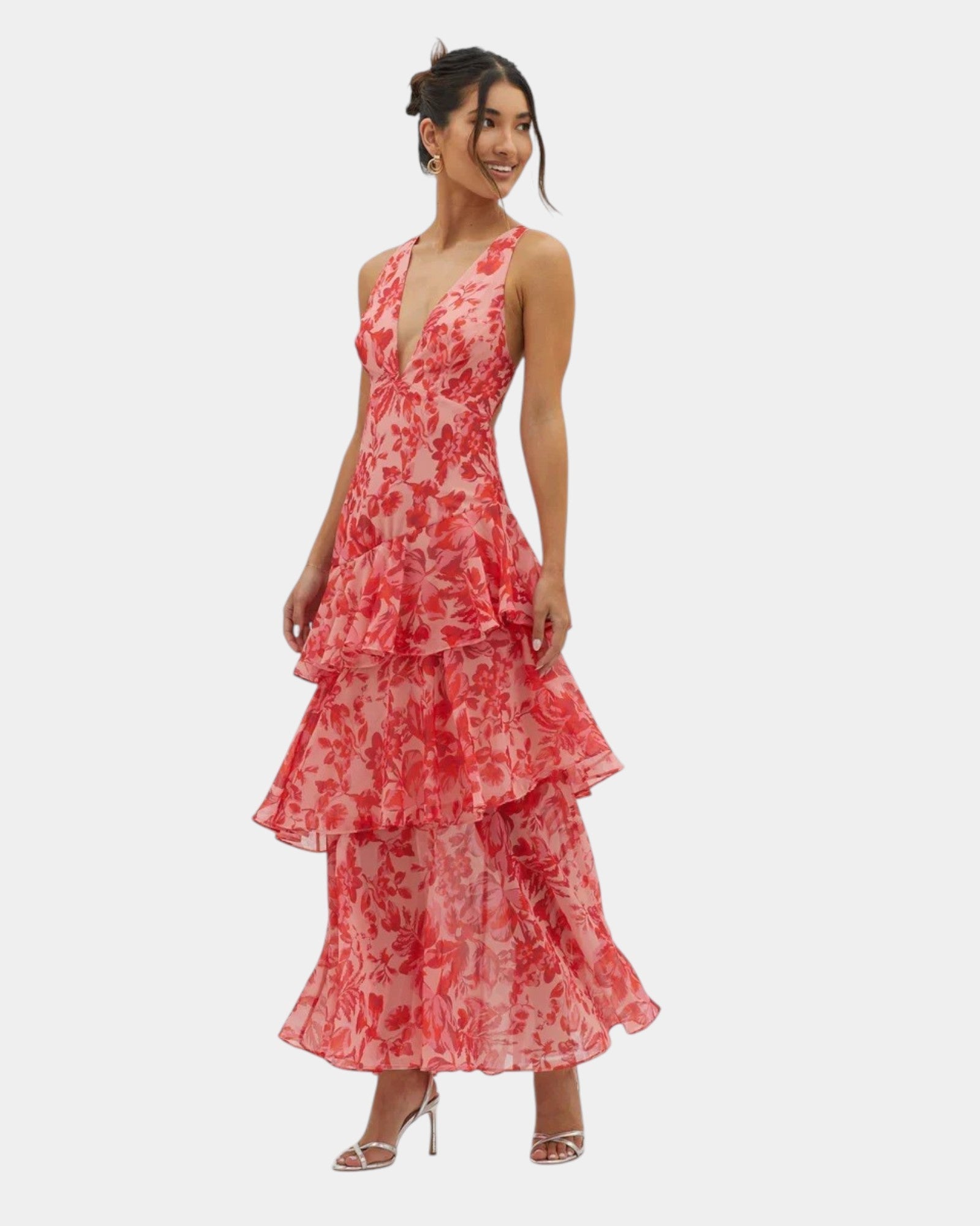 Isa | Elegancka maxi sukienka w kwiaty