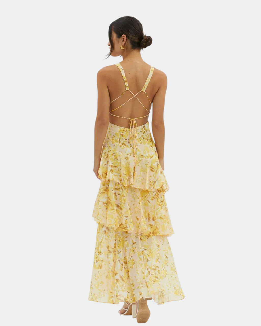 Isa | Elegancka maxi sukienka w kwiaty