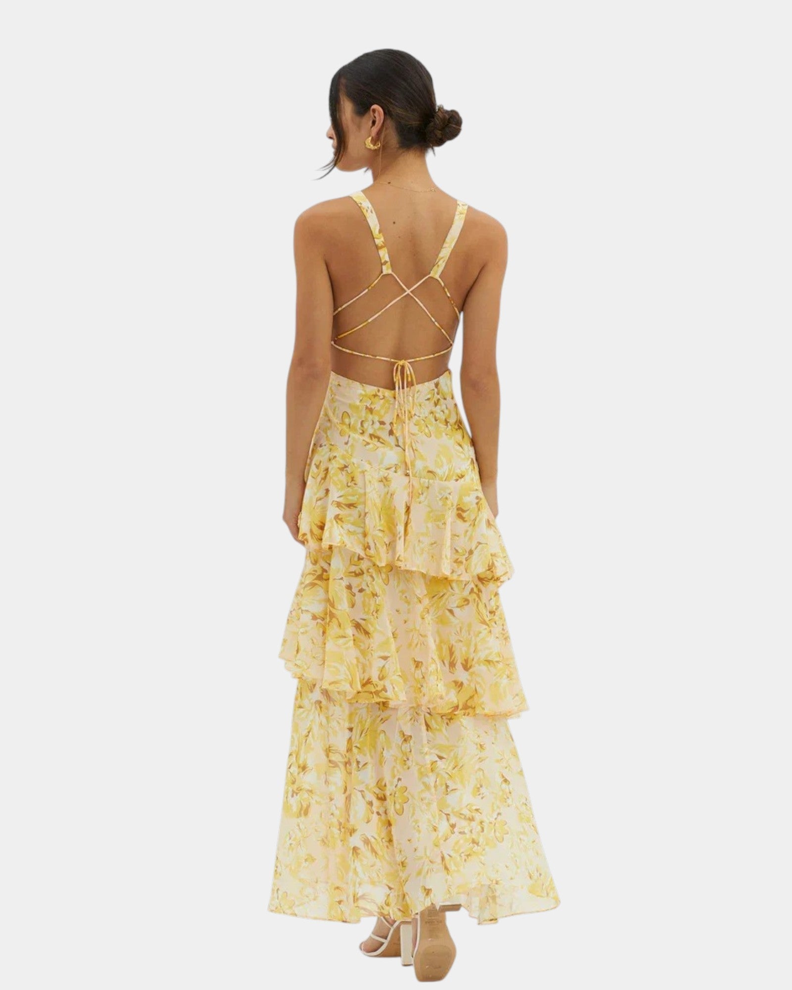 Isa | Elegancka maxi sukienka w kwiaty