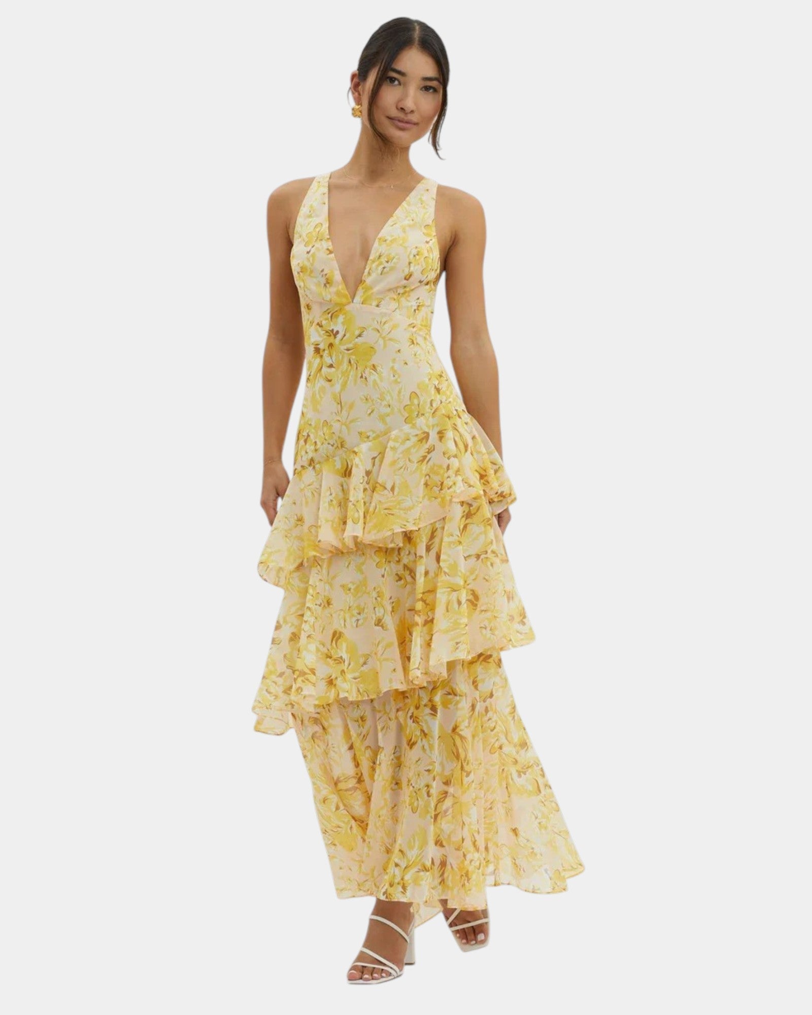 Isa | Elegancka maxi sukienka w kwiaty