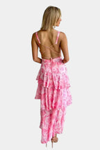 Isa | Elegancka maxi sukienka w kwiaty