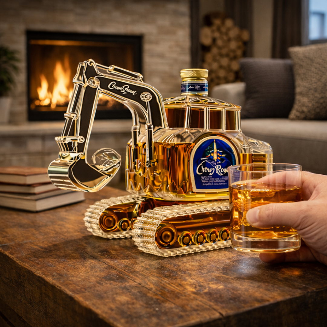Butelka whisky - Wydanie z koparką