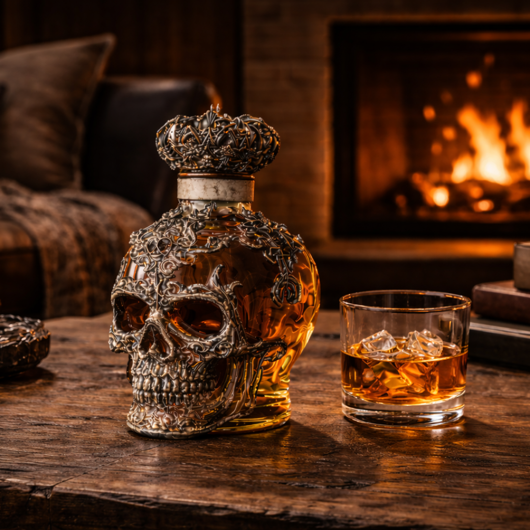 Butelka whisky - Edycja czaszki
