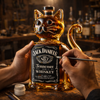 Butelka whisky - Edycja z kotem