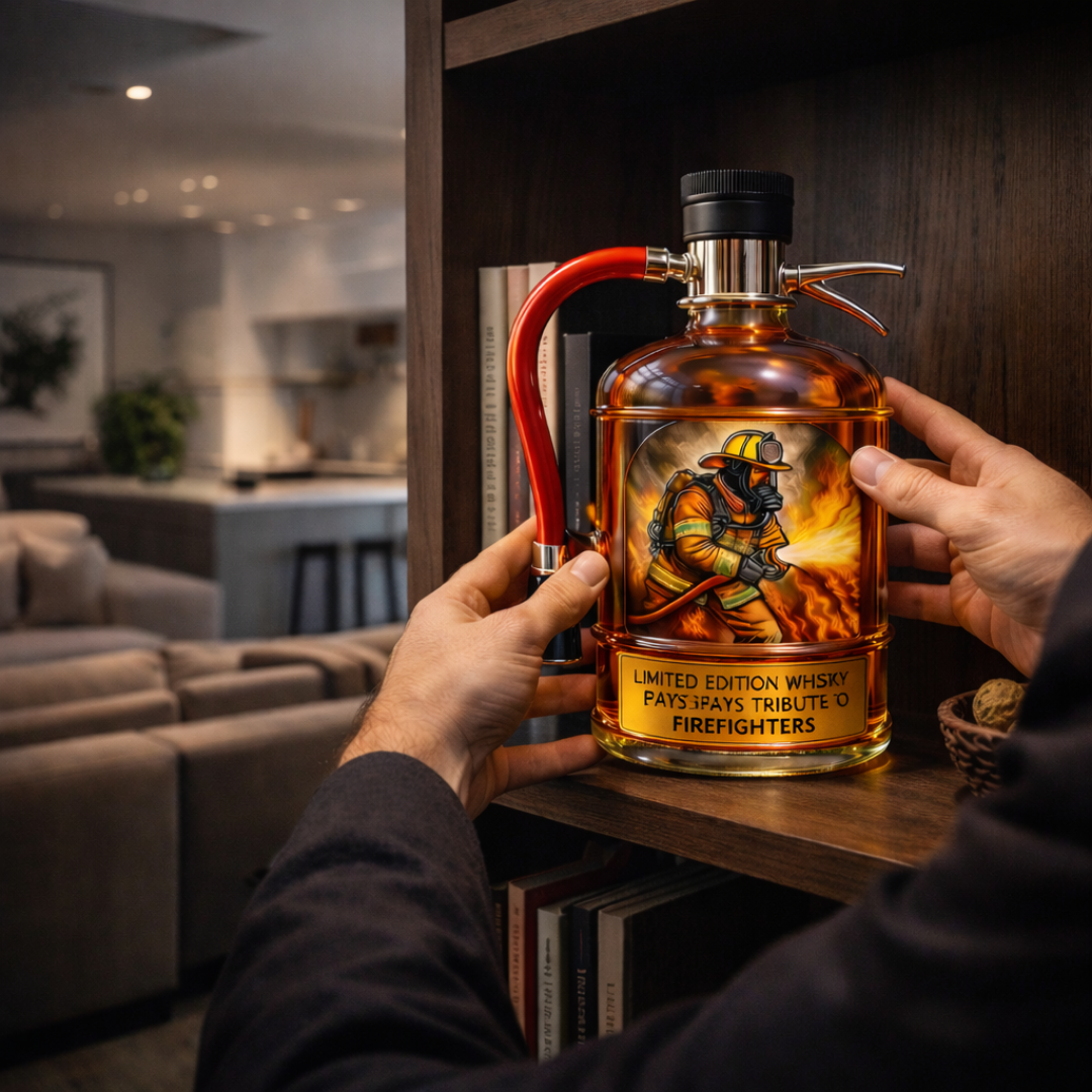 Butelka whisky - Wydanie strażaka