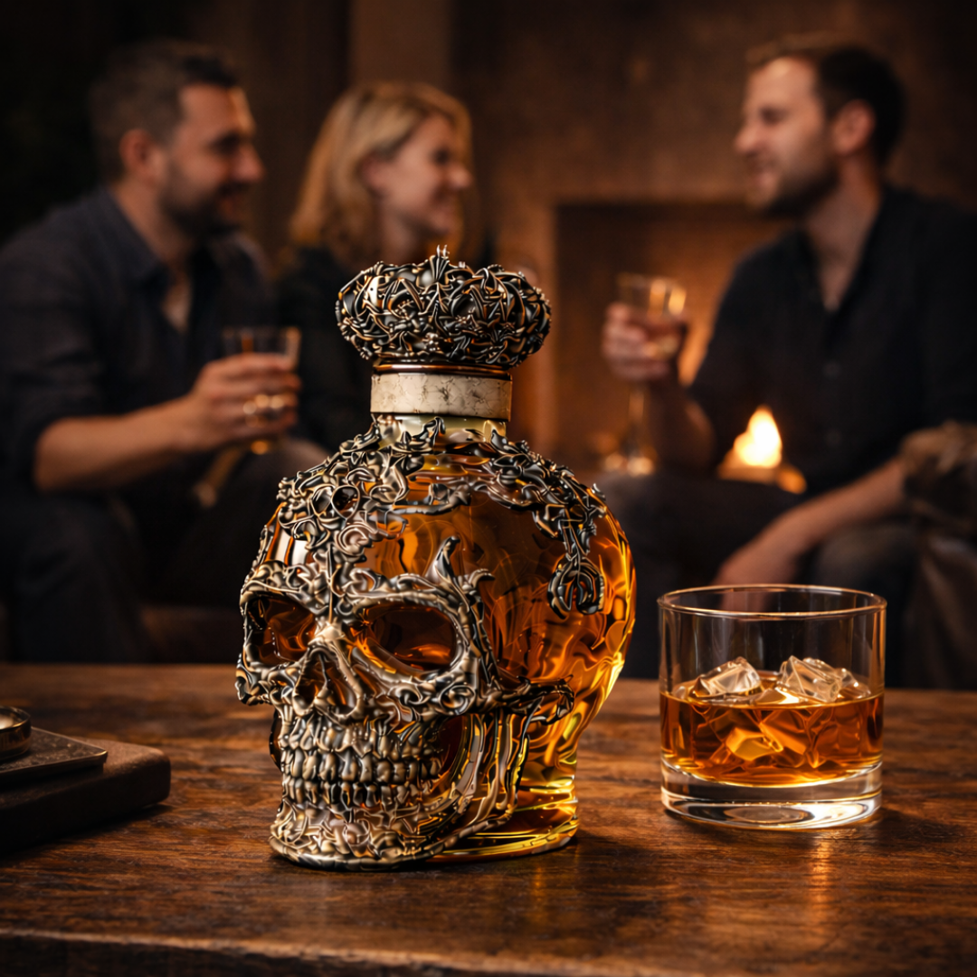Butelka whisky - Edycja czaszki